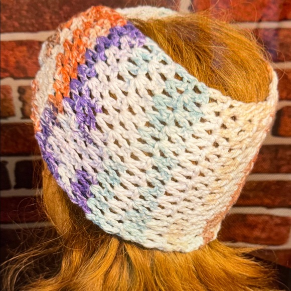 ? Left Hook Artisan™️ Dusk til Dawn Knotted Crochet Headband — Multi Color — OS